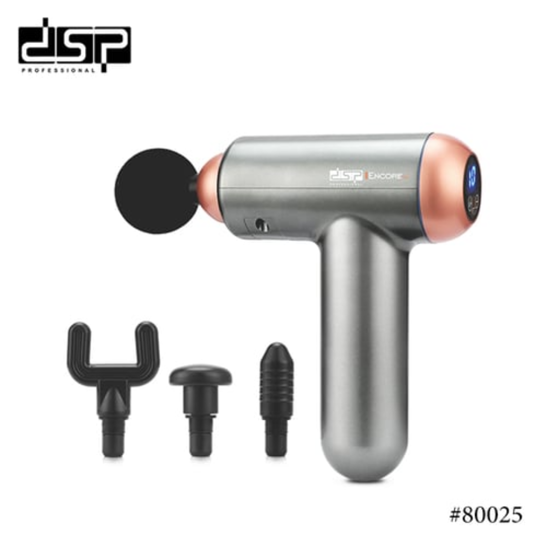 DSP 80025 4-in-1 Deep Tissue Massage Gun with 32 Speed Levels, 4 Attachments, 3000 RPM, Long Battery Life