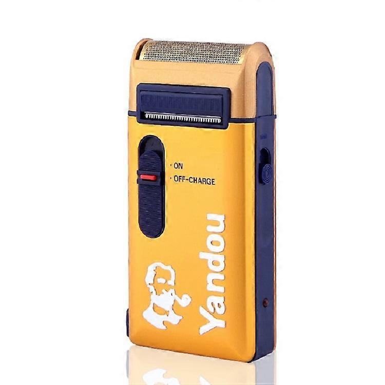 Yandou SV-316U Gold Rechargeable Electric Shaver – Compact 2‑in‑1 Foil Groomer