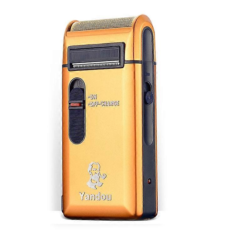 Yandou SV-316U Gold Rechargeable Electric Shaver – Compact 2‑in‑1 Foil Groomer