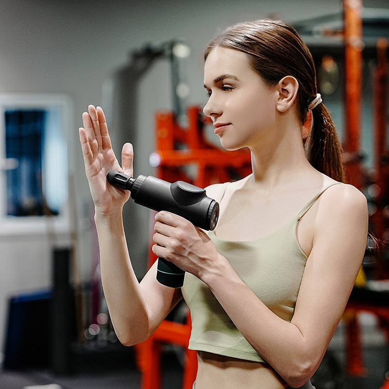 Heat and Cold Muscle Massage Gun – Deep Tissue Therapy with Adjustable Temperature Levels Afaq Al Naseem LLC.