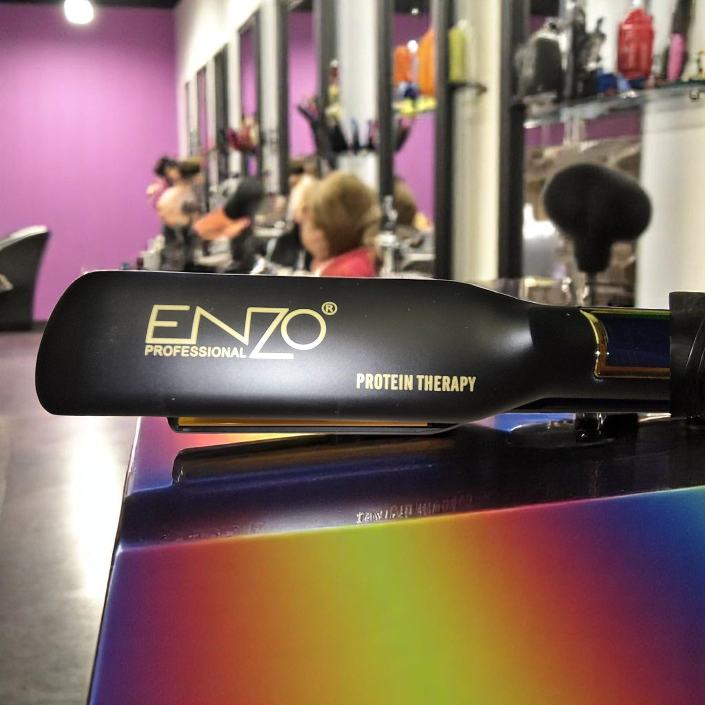ENZO EN-3106 Professional Hair Straightener – LCD Display, Ceramic Plates, Adjustable Temperature