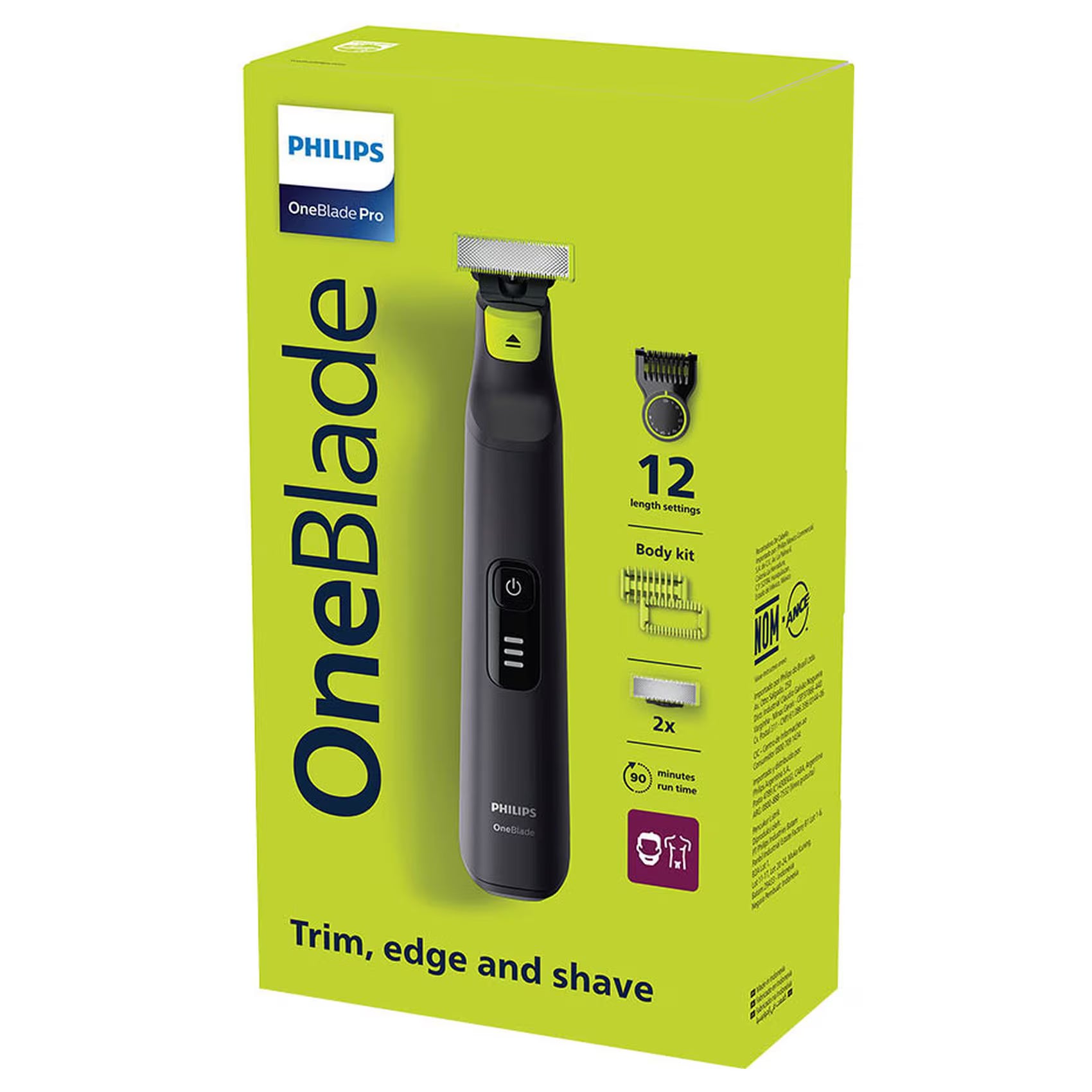 Philips OneBlade Pro Face and Body Trimmer QP6542/10 – Black