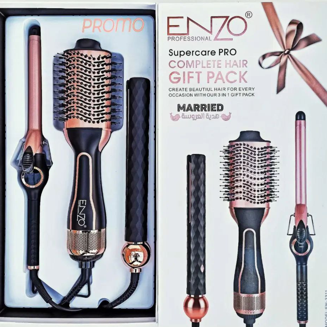 ENZO EN-3311 3-in-1 Hot-Air Styler Gift Pack ENZO Professional