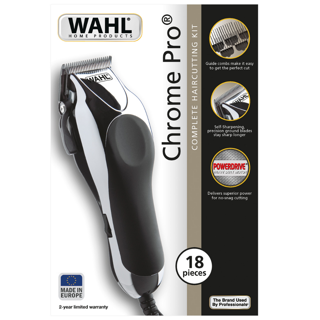 Wahl Chrome Pro Hair Clipper for professional and home grooming