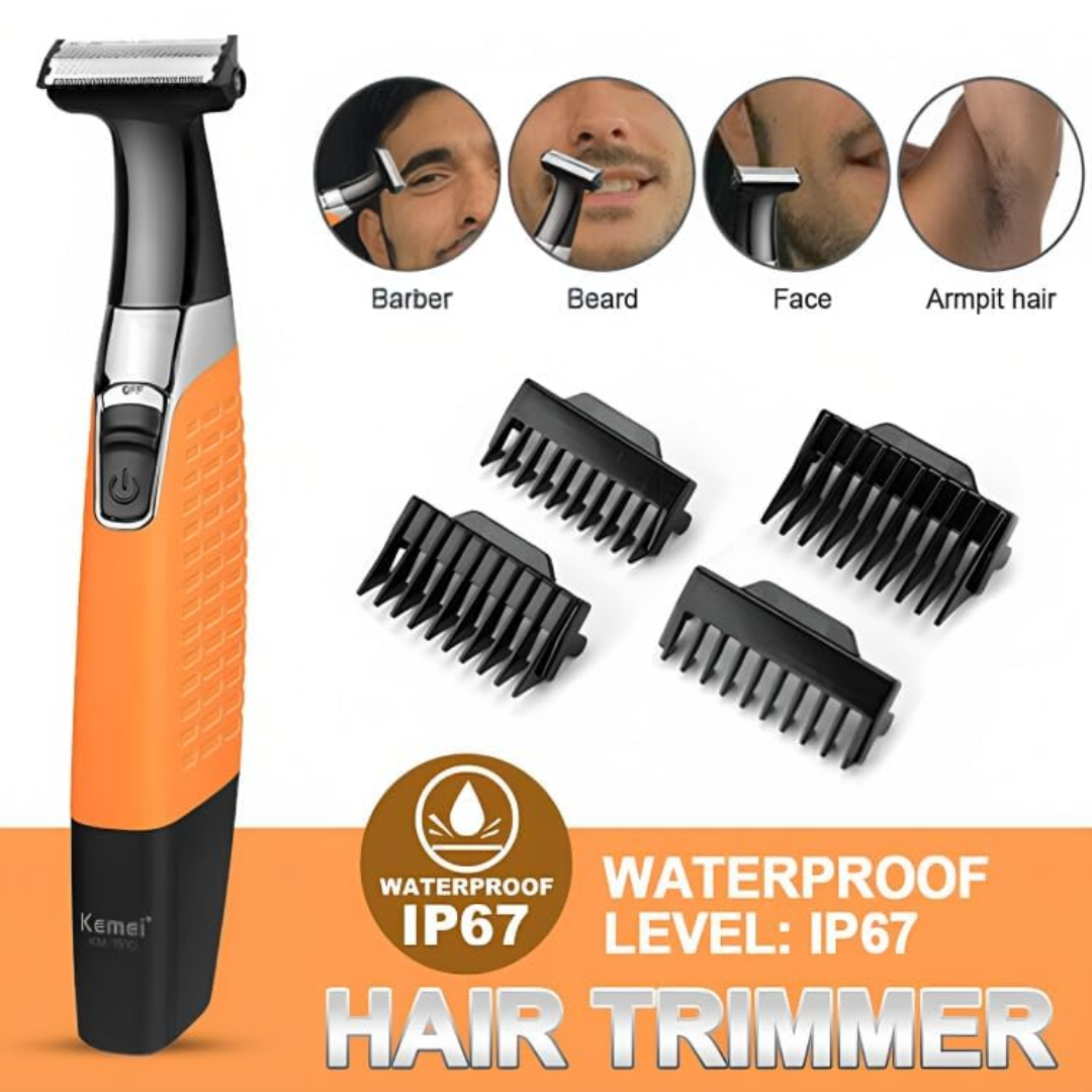 Kemei KM-1910 Professional Cordless Beard & Facial Trimmer