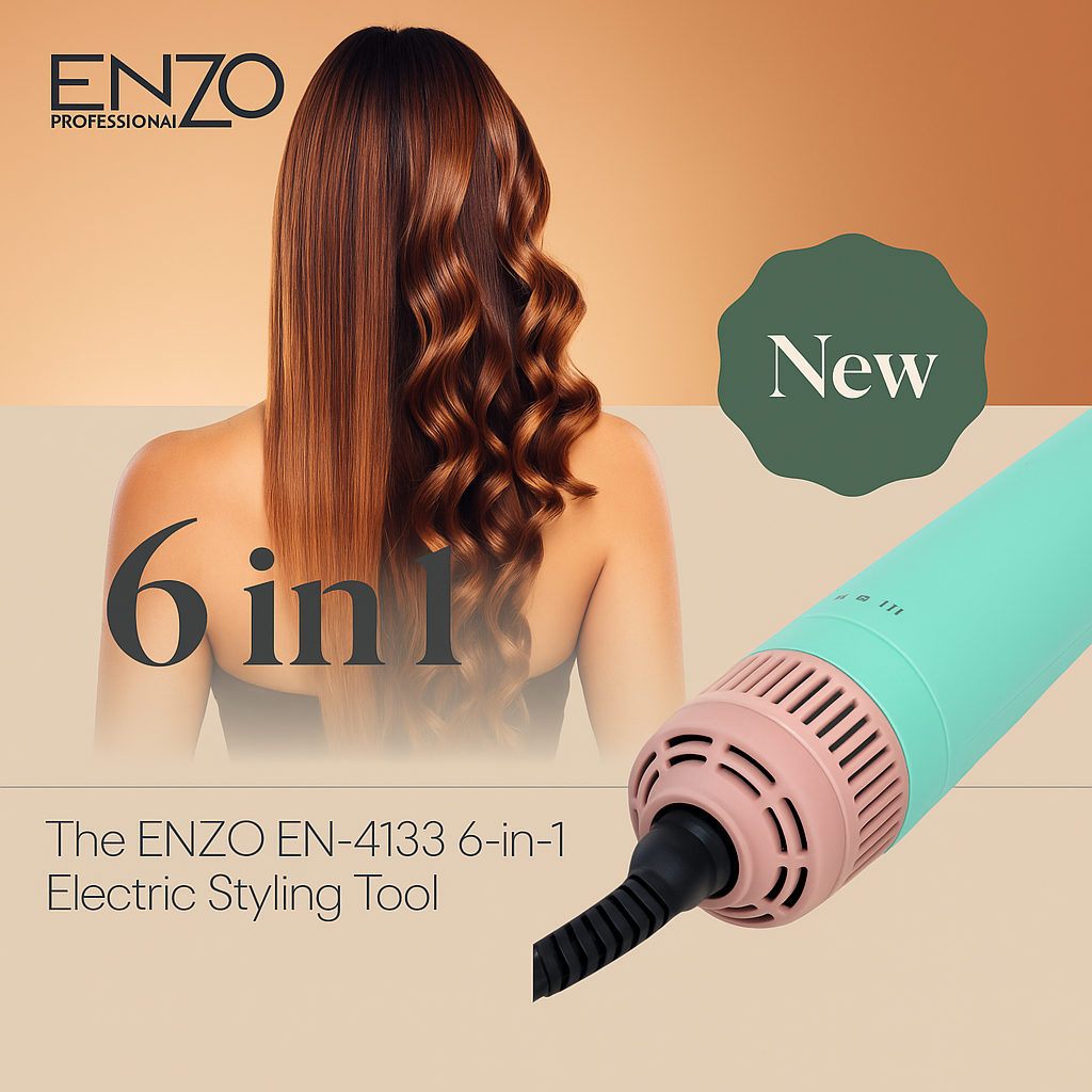 ENZO EN-4133 Dyson 6-in-1 Electric Styling AirWrap Hair Styler