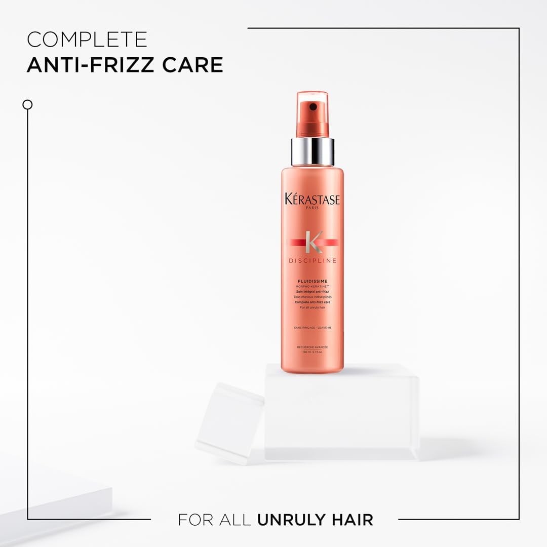 Kérastase Discipline Fluidissime Anti Frizz Spray and Blow Dry Heat Protectant for Frizzy, Unruly Hair 150ml