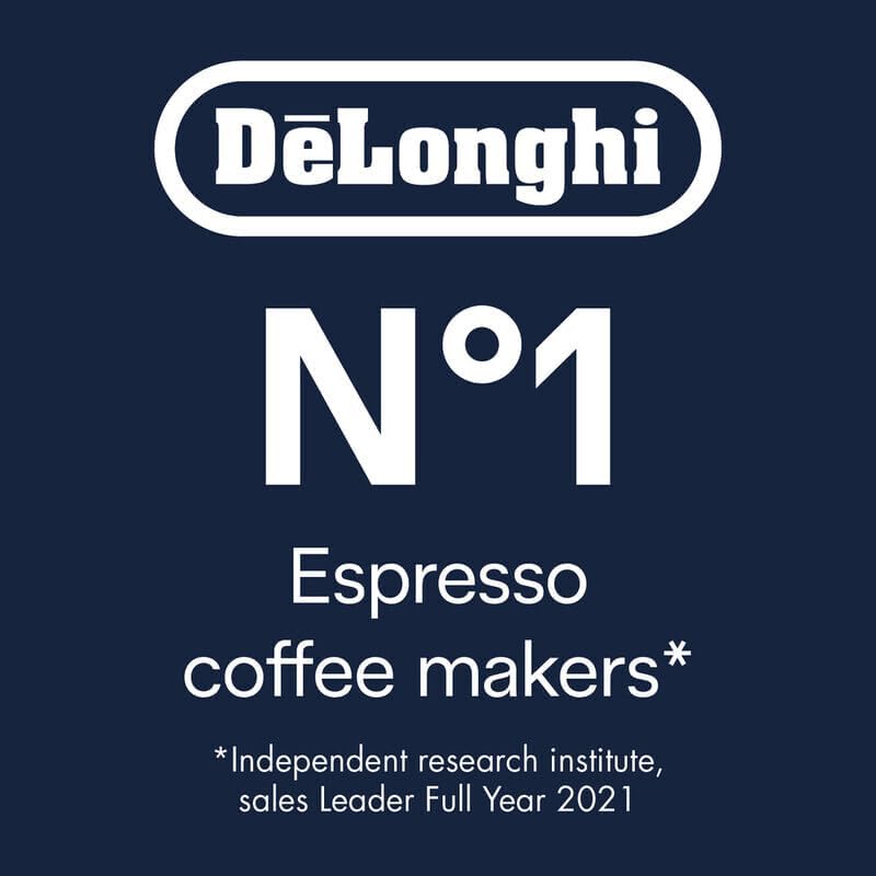 De'Longhi Dedica Arte Espresso Machine - MyLatteArt Milk Foam Nozzle, Precision Steam Wand, Steel Tamper Included, Grey - Create Perfect Espresso, Cappuccinos, and Latte Art at Home - EC885.GY