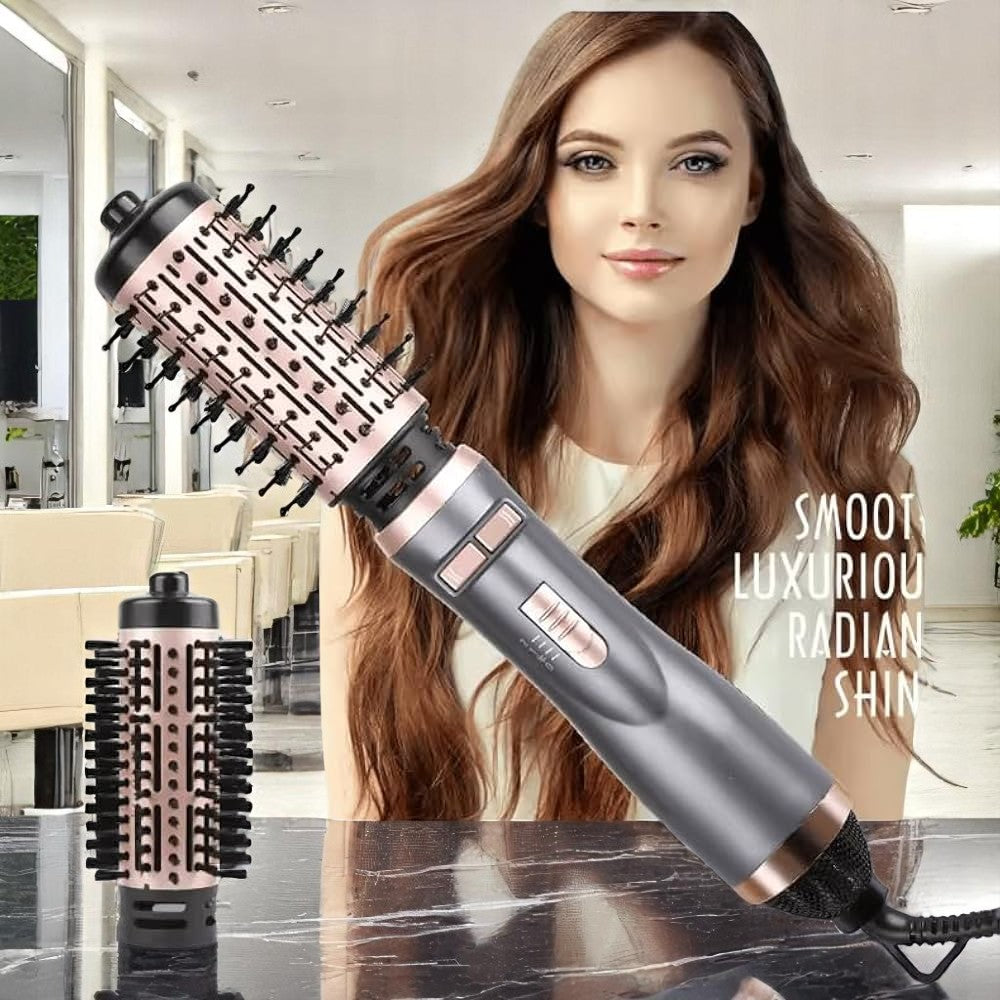 ENZO EN-742 1500W Rotating Hot Air Brush – 2-in-1 Blow Dryer & Styling Tool with Ionic Technology ENZO Professional
