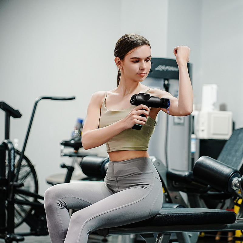 Heat and Cold Muscle Massage Gun – Deep Tissue Therapy with Adjustable Temperature Levels Afaq Al Naseem LLC.