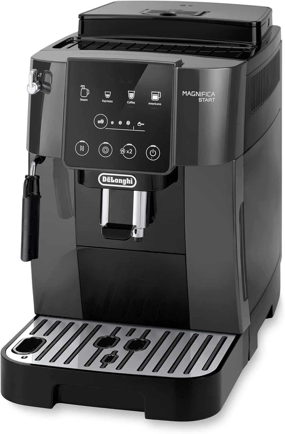 De'Longhi Fully Automatic Coffee Machine MAGNIFICA START Bean to Cup Espresso Machine, 6+ Functions for Espresso, Americano, Cappuccino, Latte, Macchiato & More Recipes ECAM220.60.B (Made in Europe)