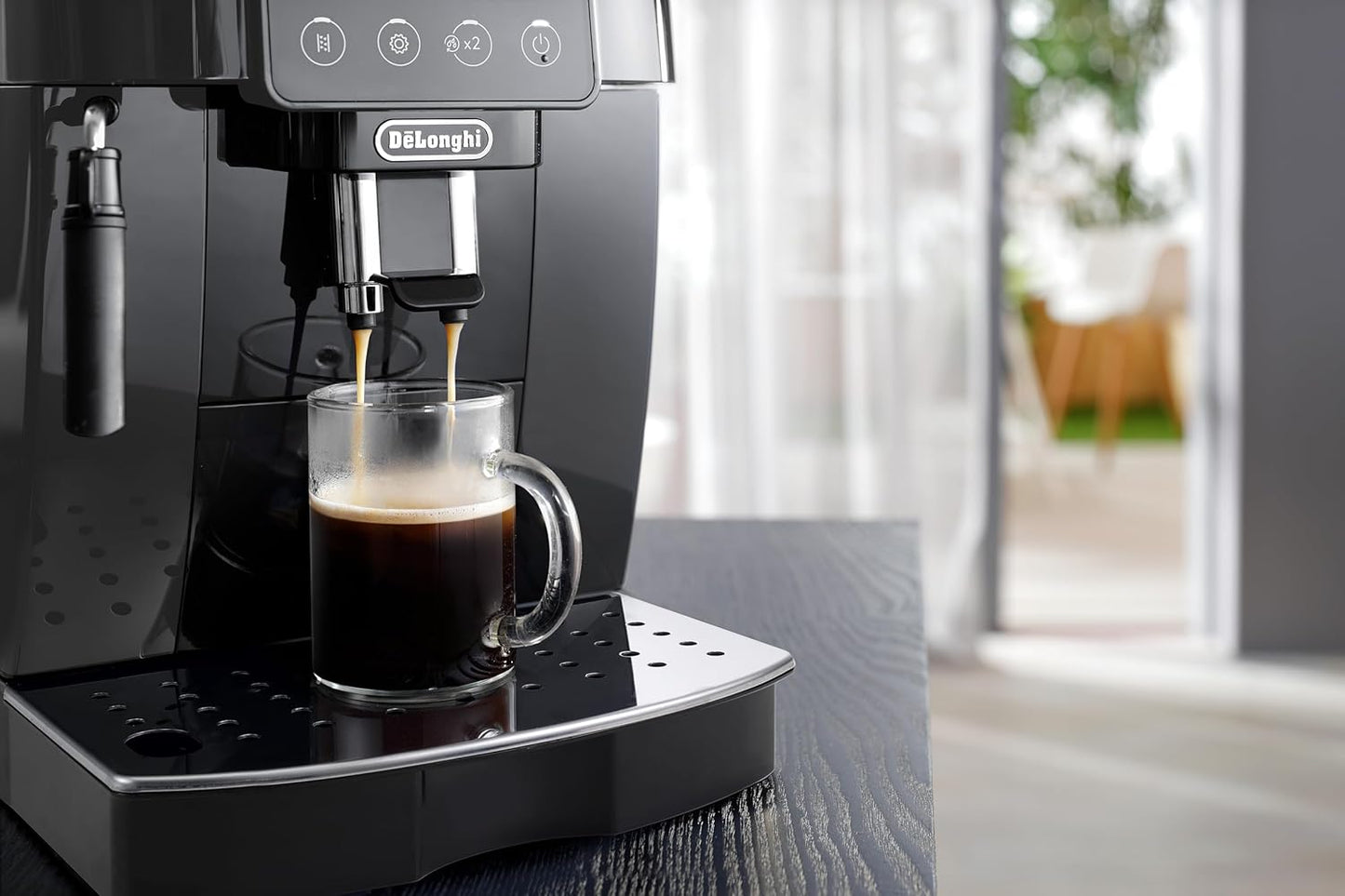 De'Longhi Fully Automatic Coffee Machine MAGNIFICA START Bean to Cup Espresso Machine, 6+ Functions for Espresso, Americano, Cappuccino, Latte, Macchiato & More Recipes ECAM220.60.B (Made in Europe)