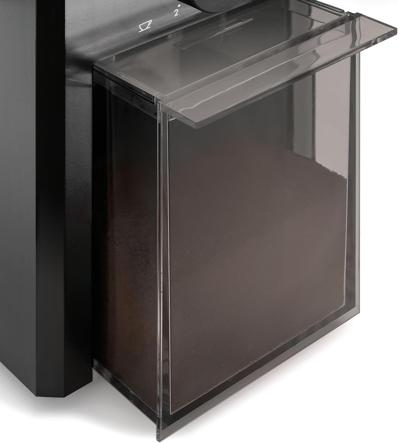 De'Longhi Electric Coffee Grinder, 110W, Burr Grinding System, 12 Settings, Stainless Steel Blade, 12 Cup Capacity, 120g Bean Container, Removable Transparent Lid – KG79, Black