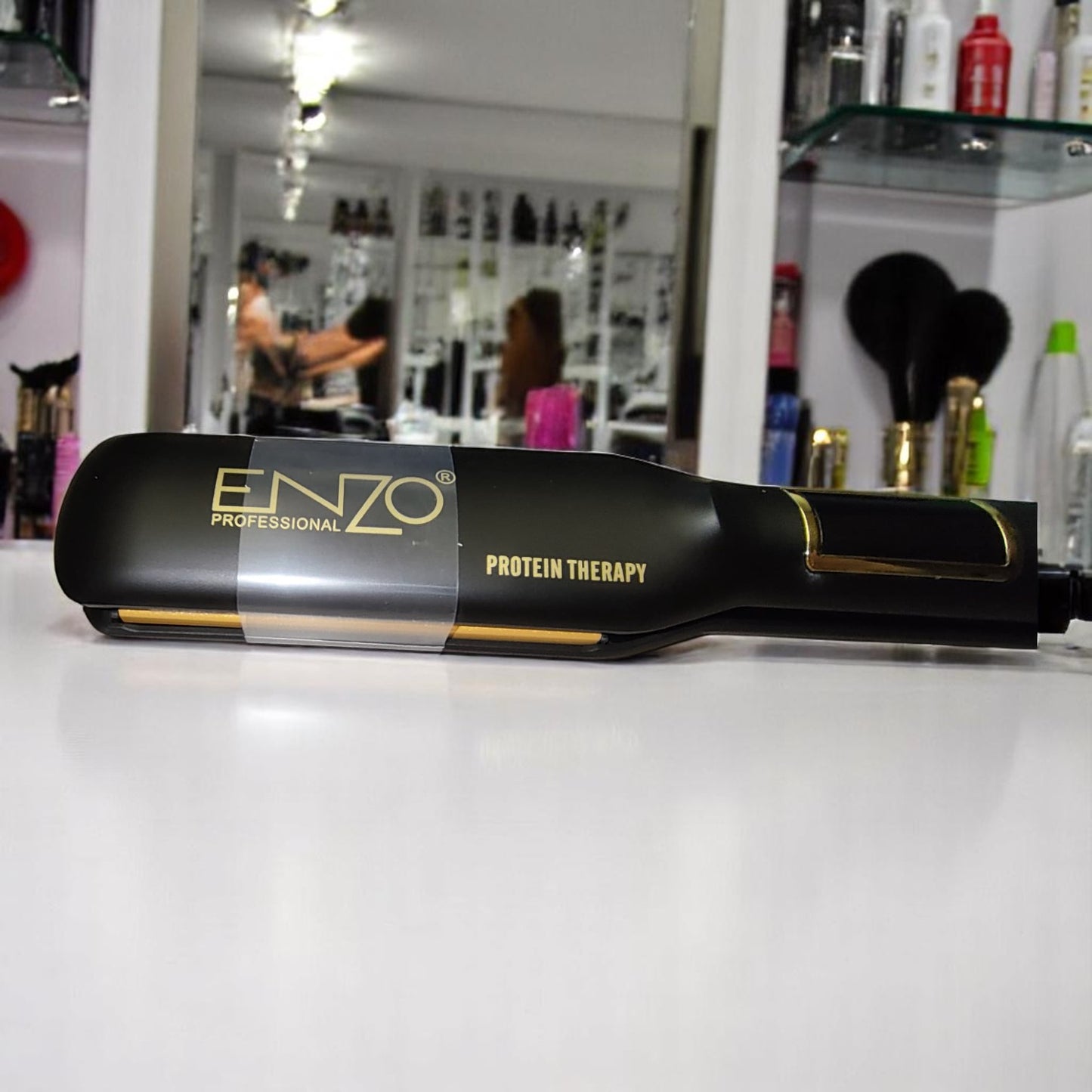 ENZO EN-3106 Professional Hair Straightener – LCD Display, Ceramic Plates, Adjustable Temperature