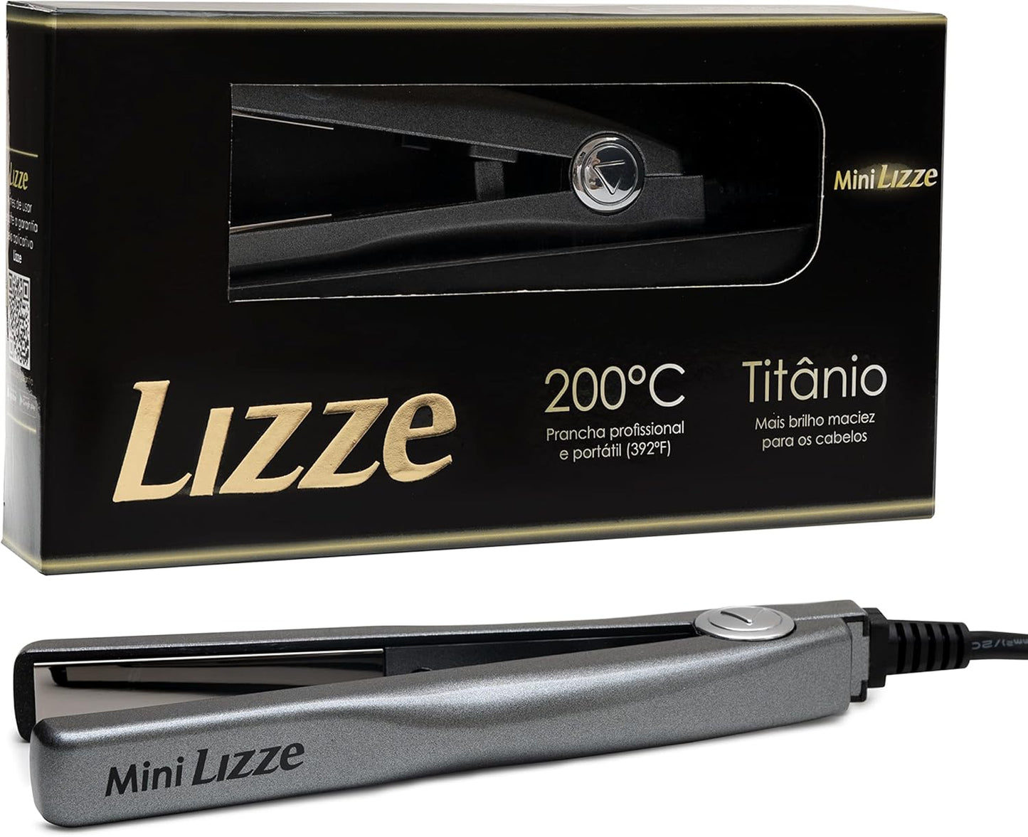 Lizze Mini Hair Straightening Iron Compact, Travel-Friendly Styling Tool Lizze