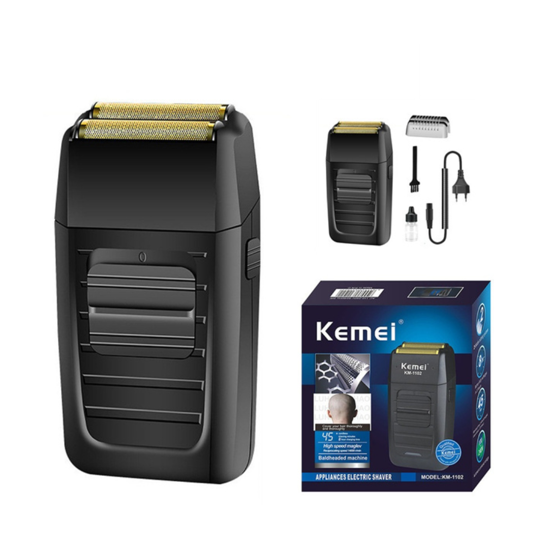 Kemei KM-1102 Rechargeable Beard & Hair Trimmer – Compact Grooming Tool for Men