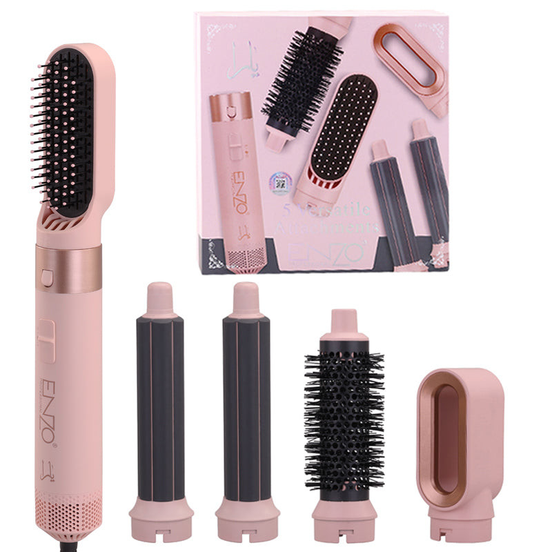 ENZO EN-4142 5-in-1 Ionic Hair Styling Brush – Afaq Al Naseem LLC.