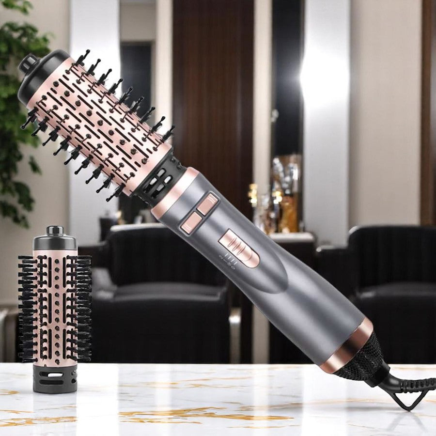ENZO EN-742 1500W Rotating Hot Air Brush – 2-in-1 Blow Dryer & Styling Tool with Ionic Technology ENZO Professional