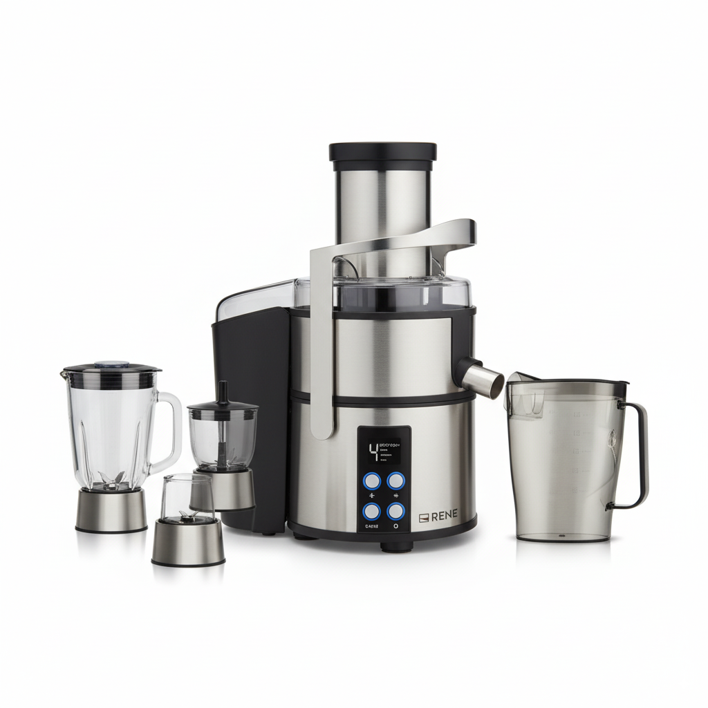 RENE 4-in-1 Professional Juicer Blender RJB-1704 – 800W High-Speed Multifunctional Kitchen Appliance