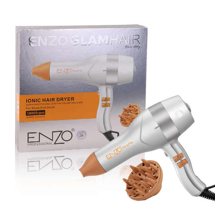 ENZO EN-6018 2000W Negative Ion Professional Hair Dryer – Powerful DC Motor & Ionic Technology