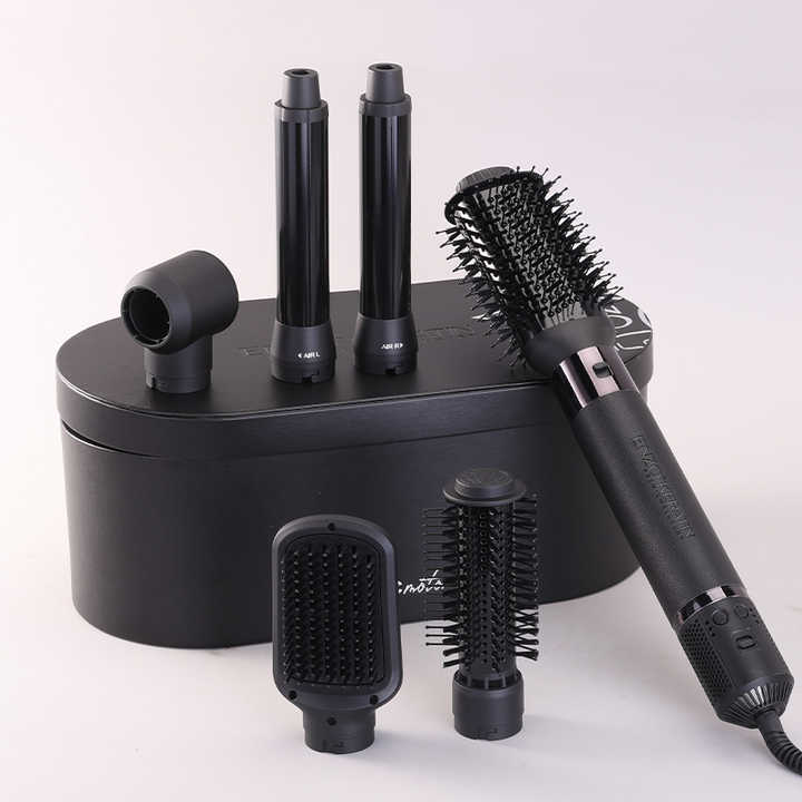 ENZO B1 6-in-1 Professional Hot Air Multi-Styler Brush with Ionic Technology – Dryer, Curler, Straightener & Comb