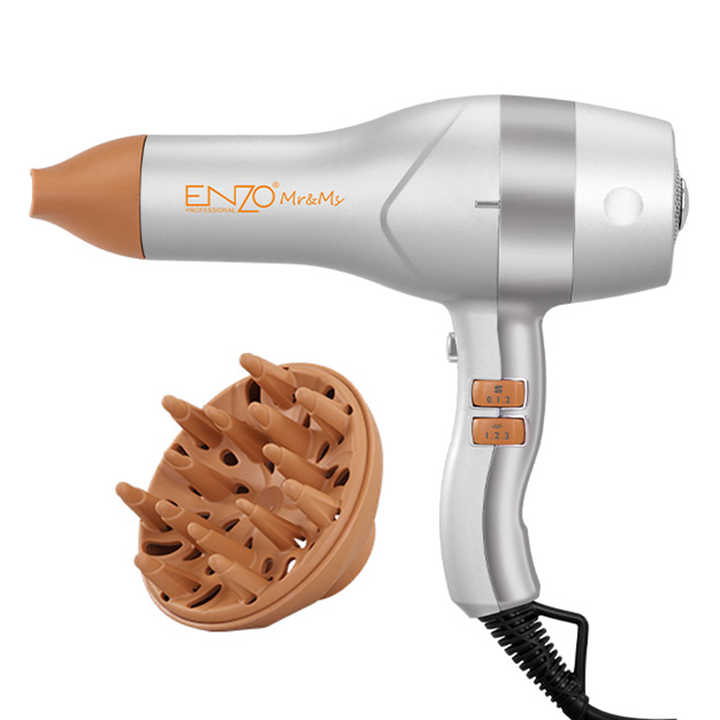 ENZO EN-6018 2000W Negative Ion Professional Hair Dryer – Powerful DC Motor & Ionic Technology