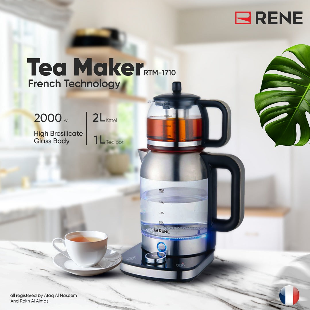 Rene RTM 1710 Digital Tea Maker Pro with LED Touchscreen Display