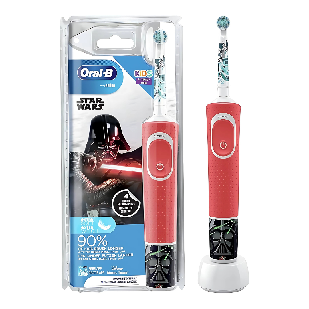 Close-up of the D100 413 2K toothbrush head with advanced bristles