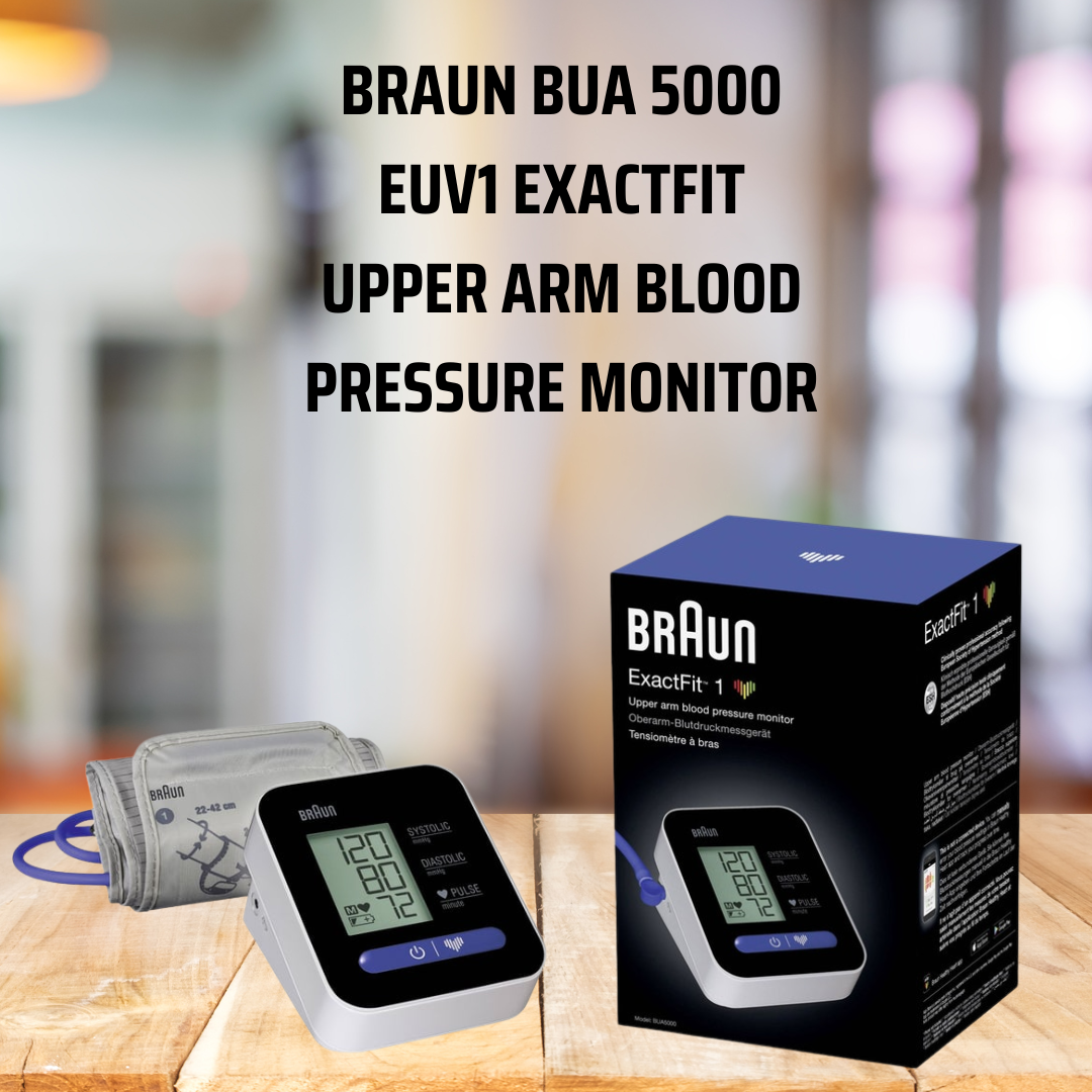 Braun BUA 5000 EUV1 ExactFit Upper Arm Blood Pressure Monitor front view