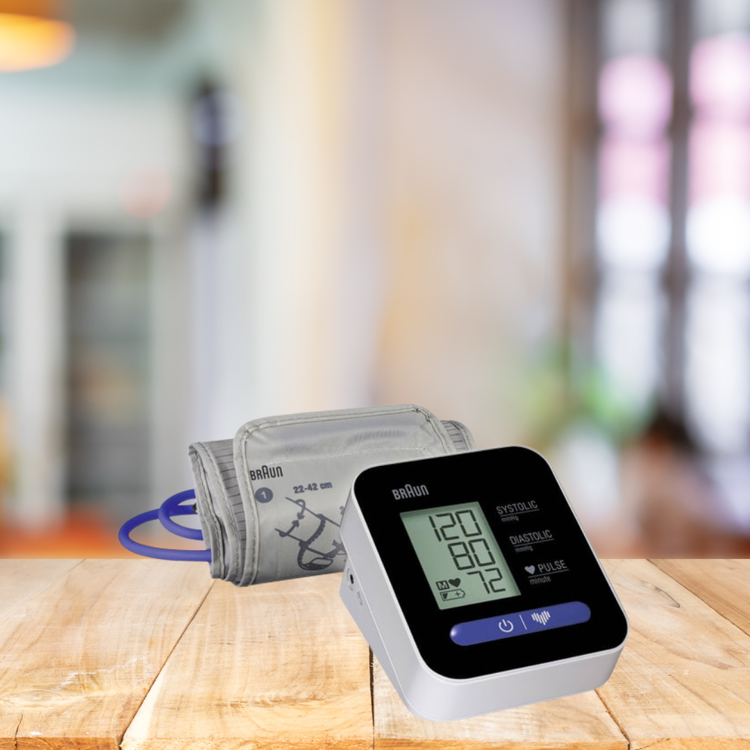 Braun BUA 5000 EUV1 ExactFit Upper Arm Blood Pressure Monitor front view