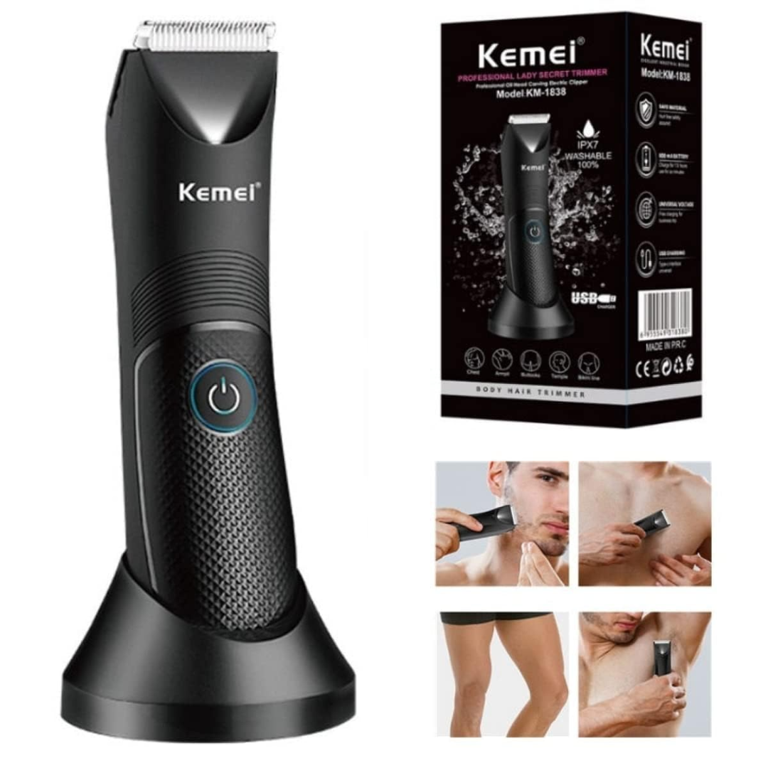 Kemei KM-1838 Rechargeable Beard & Hair Trimmer – Precision Grooming Tool for Men