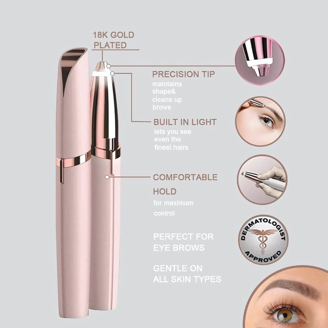 Hair Remover with an elegant 18K gold-plated design