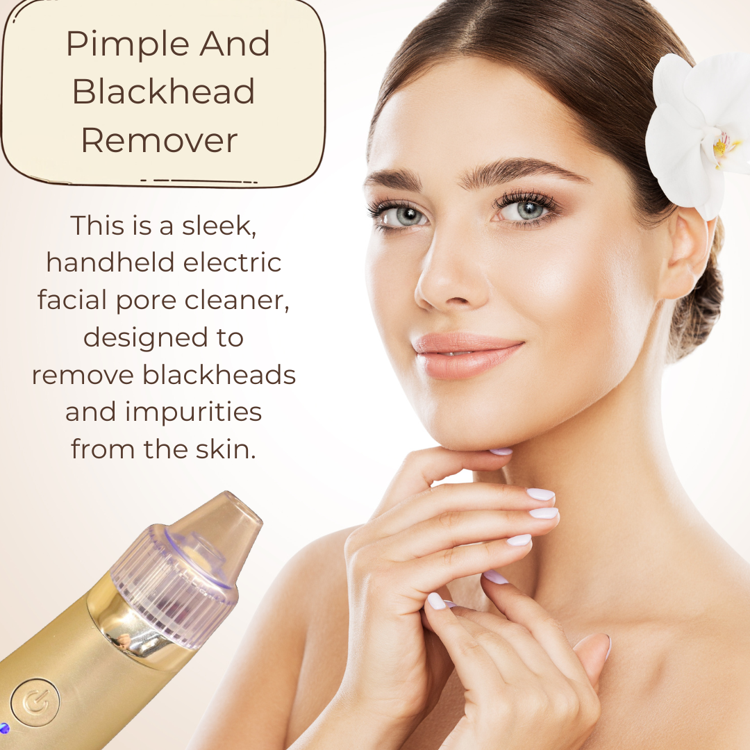 Handheld electric pimple and blackhead remover device