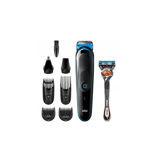 Braun MGK5265 8-in-1 Multi-Grooming Kit – Wet & Dry Beard, Hair & Body Trimmer