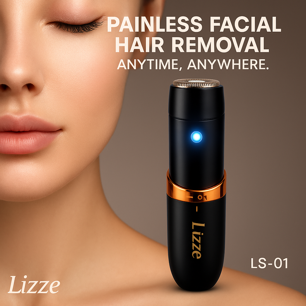 Lizze LS-01 Mini Facial Hair Remover – Painless Precision Beauty Tool