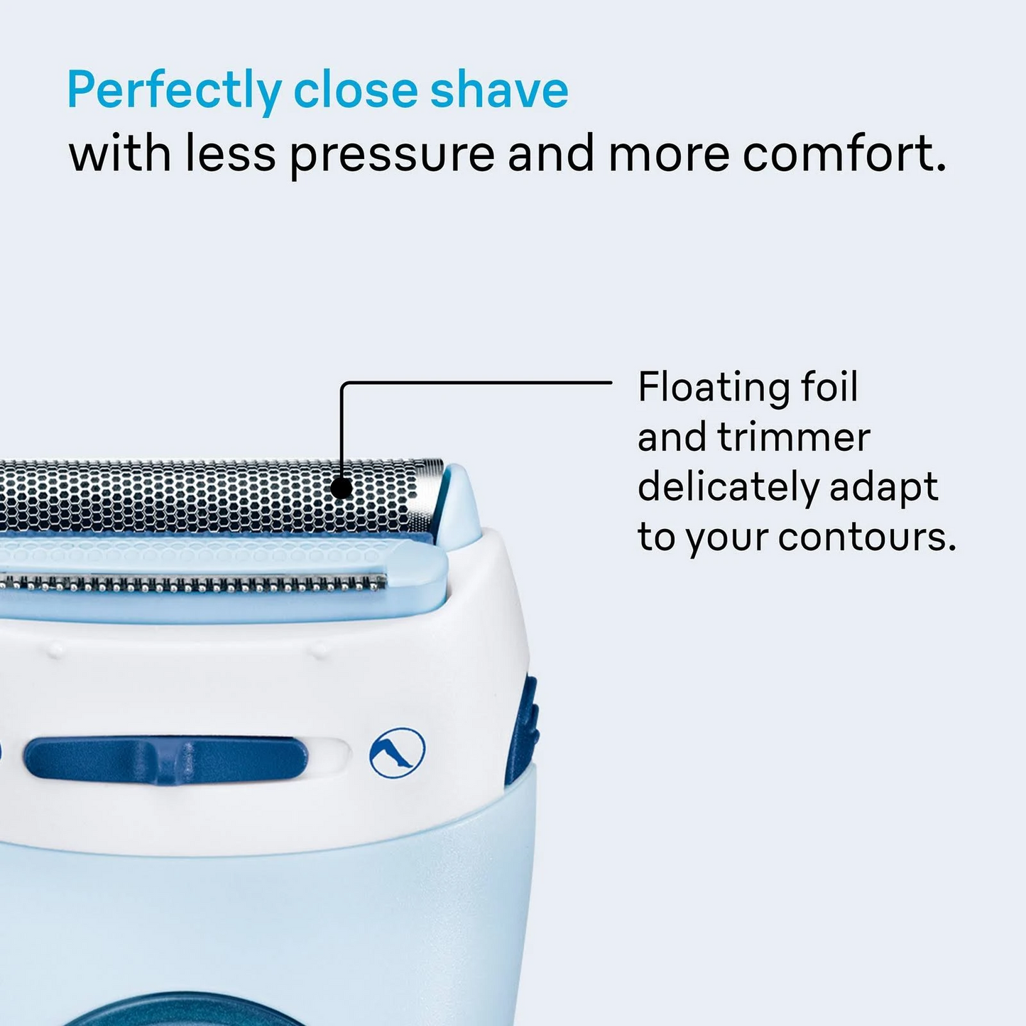 Braun Silk-épil 5-160 Lady Shaver – 3-in-1 Cordless Wet & Dry Electric Shaver, Trimmer & Exfoliation System (Blue/White)