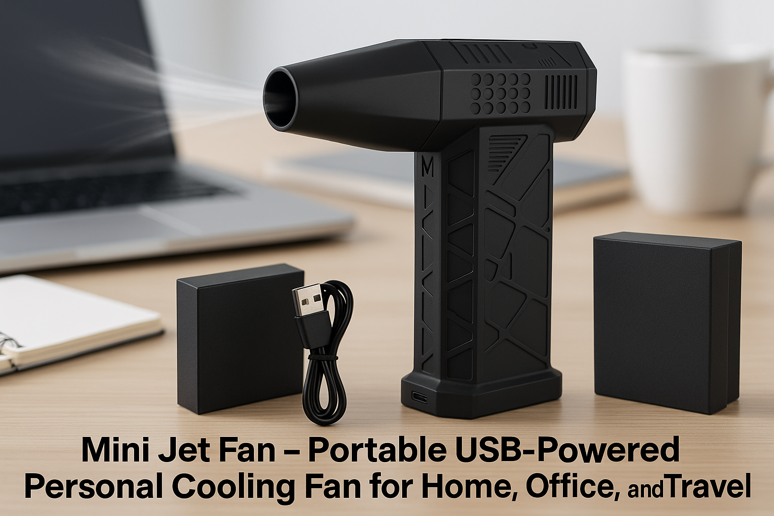 Mini Jet Fan – Portable USB-Powered Personal Cooling Fan for Home, Office, and Travel