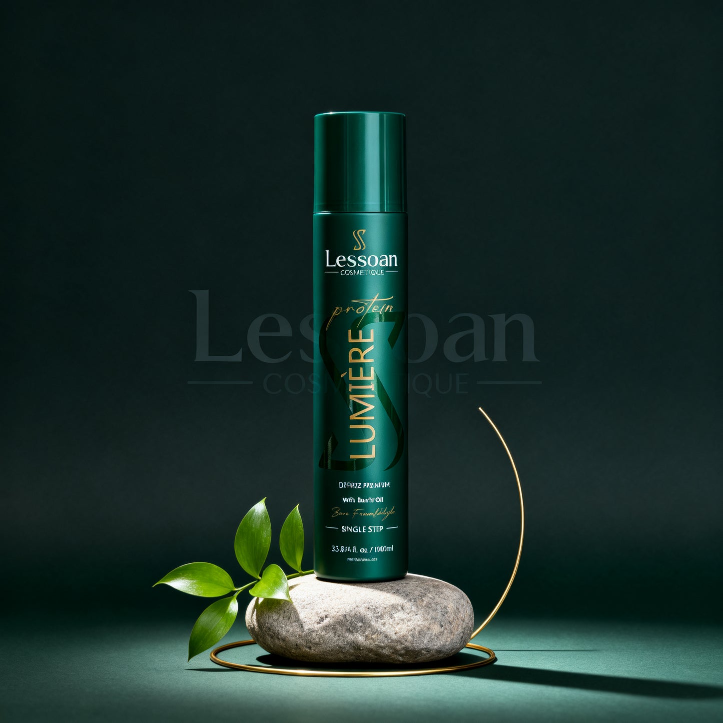 Lessoan Lumière Blonde Hair Treatment – One-Step Formaldehyde-Free Anti-Frizz & Volume Reducer with Buriti & Ojon Oils, NanoColor Technology (For Blonde & Gray Hair)(1000ML)