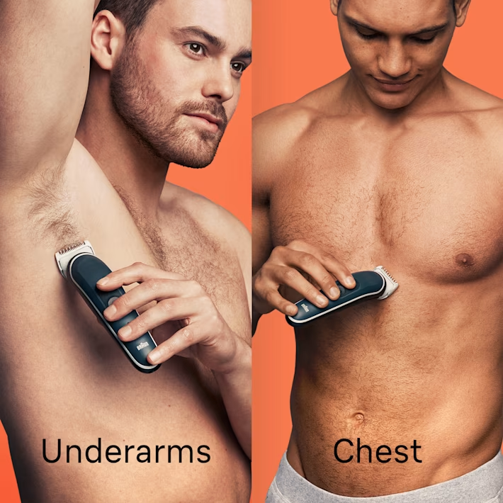 Braun Body Groomer BG5360 – Full Body Grooming with SkinShield Technology, Waterproof, 100-Min Runtime, 4 Tools