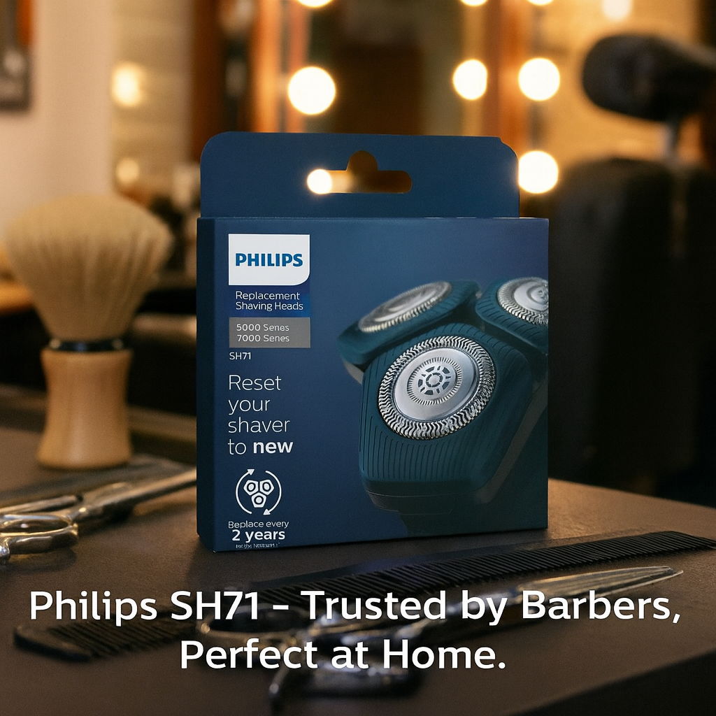 Philips SH71 Replacement Shaving Heads – Compatible with Series 7000 & Angular-Shaped Series 5000 Shavers