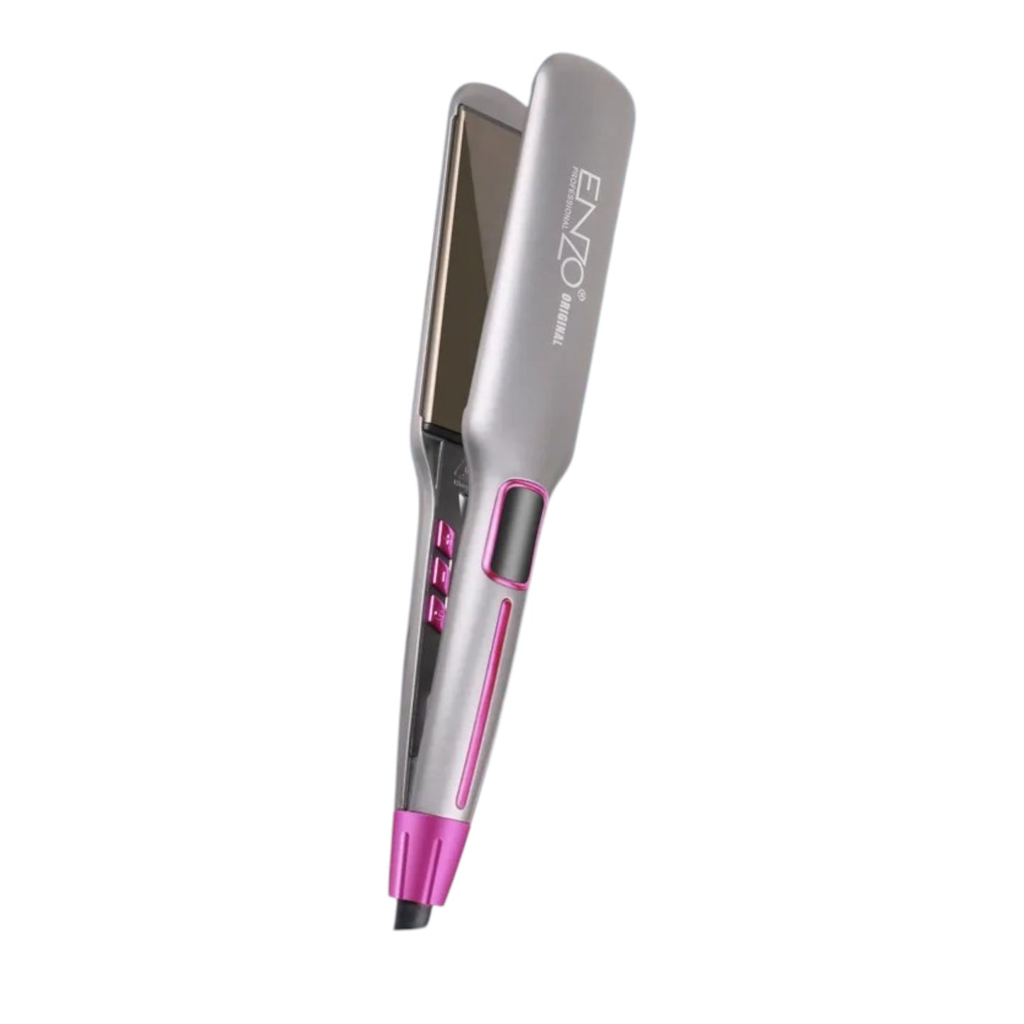 ENZO EN-3976 Professional Hair Styler Ceramic Titanium Wide Plate Ionic Flat Iron Salon-Quality Tourmaline Hair Straightener