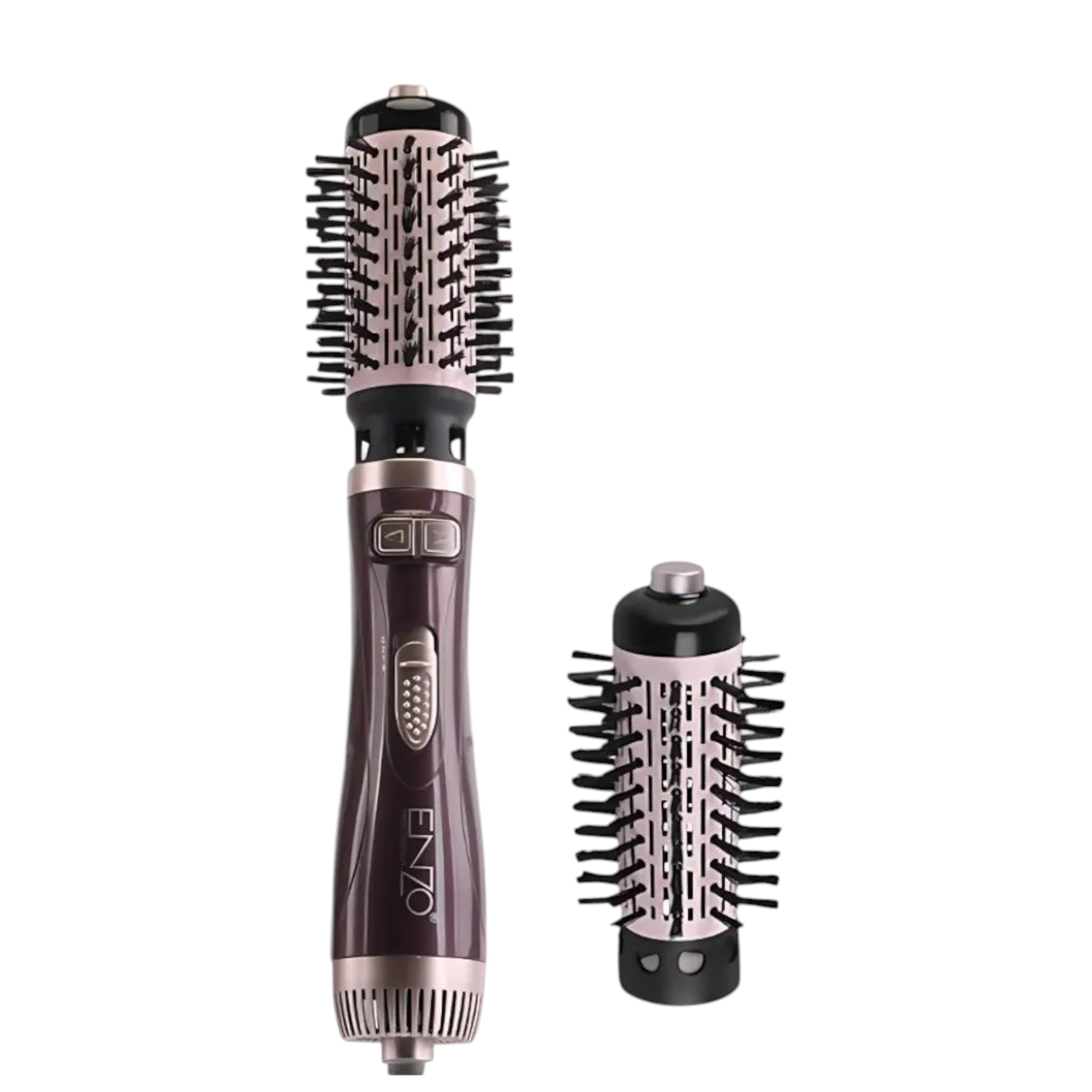 ENZO EN-747 Rotating Hot Air Brush – 2-in-1 Hair Dryer & Styler for Smooth, Voluminous Hair