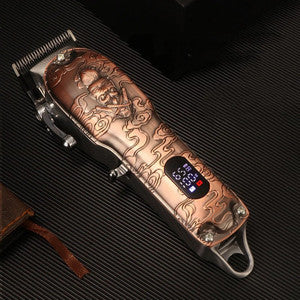 Kemei KM-3705 Professional Hair Clipper – Cordless Rechargeable Trimmer with LCD Display