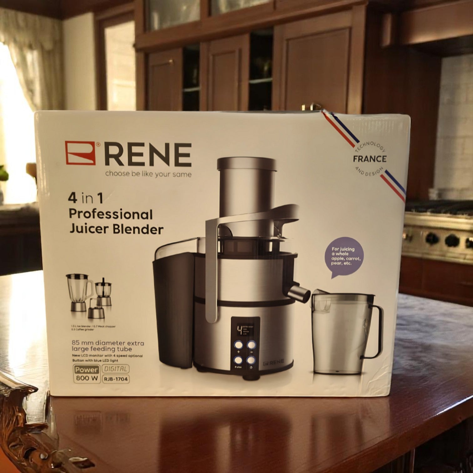 RENE 4-in-1 Professional Juicer Blender RJB-1704