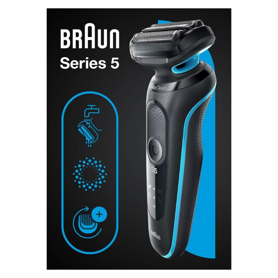 Braun Series 5 51-M1000S Shaver – Wet & Dry Performance