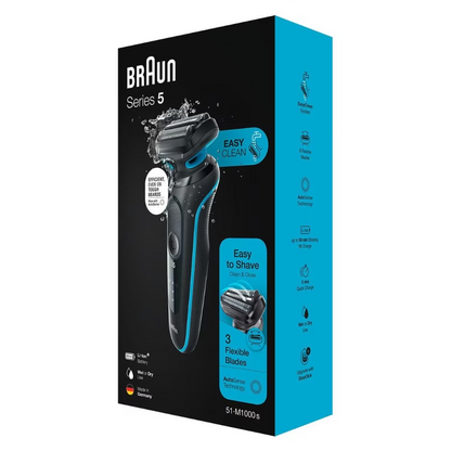 Braun Series 5 51-M1000S Wet & Dry Electric Shaver – Mint (Germany)