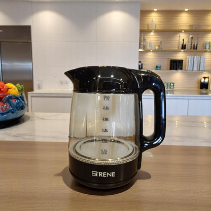Rene RTM 1708 Tea Maker Pro – 3.0L Kettle with 1.0L Glass Teapot