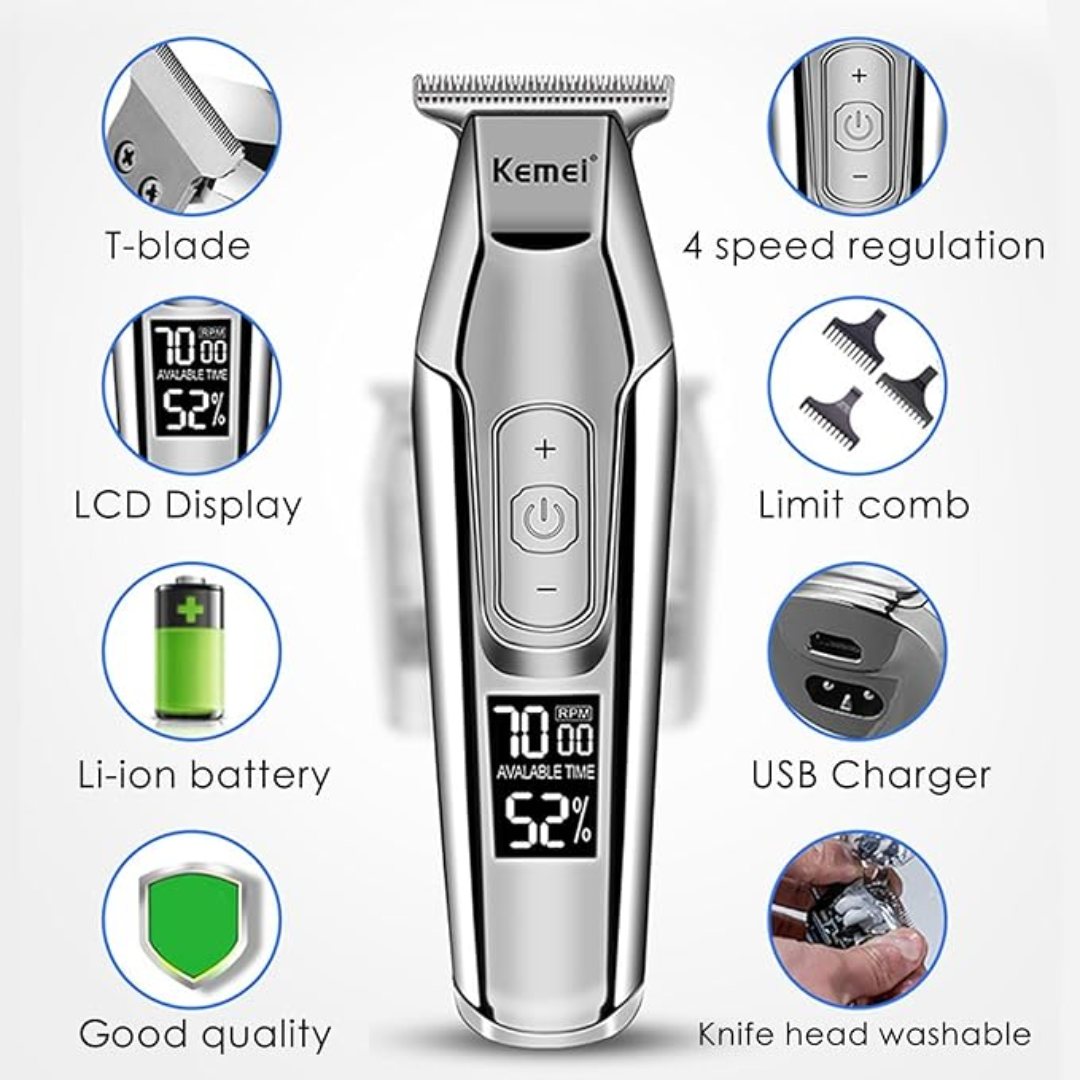 Kemei KM-5027A Professional Cordless Hair Clippe