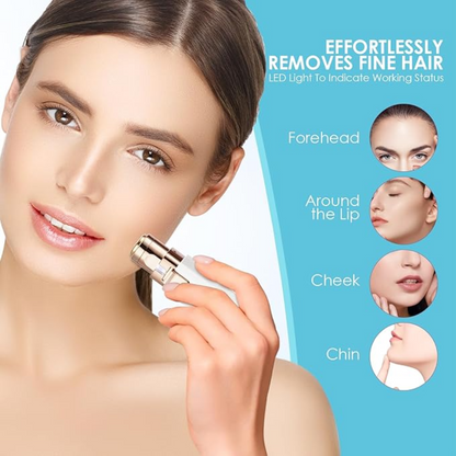 Rechargeable 2-in-1 Eyebrow Trimmer & Facial Hair Remover