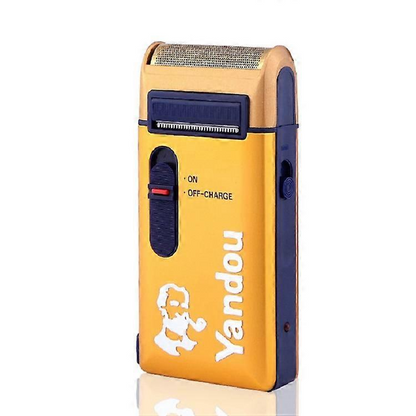 Yandou SV-316U Gold Rechargeable Electric Shaver – Compact 2‑in‑1 Foil Groomer